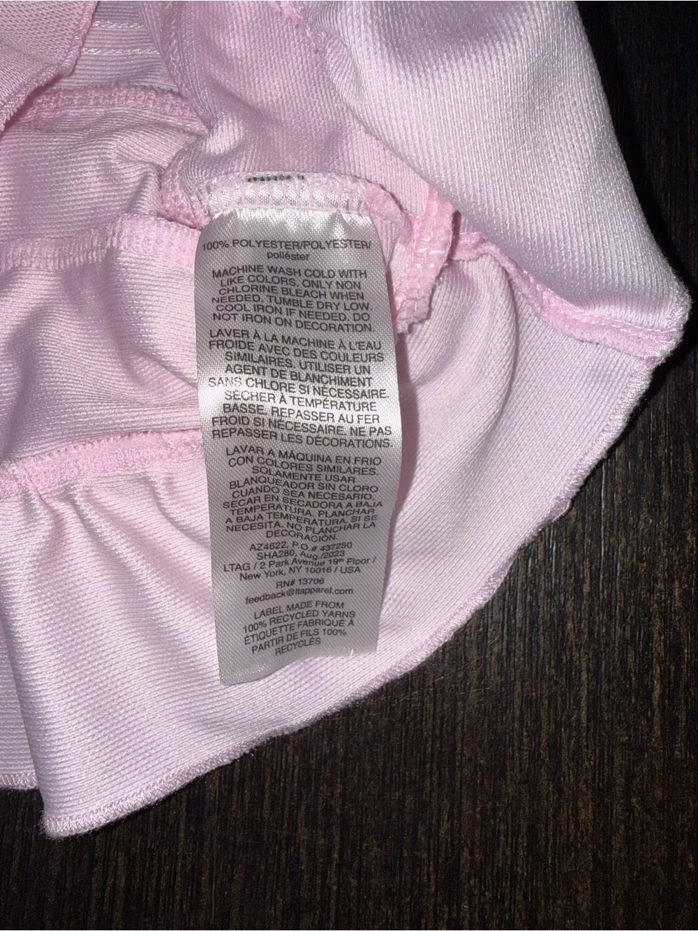 adidas Girls' Light Pink Polo Dress with SS Ruffle Size 5